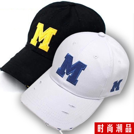 Children's hat boy Duck Tongue Sun Hat Cartoon Letters Printed Korean Version New Casual Tourist Black Hat White