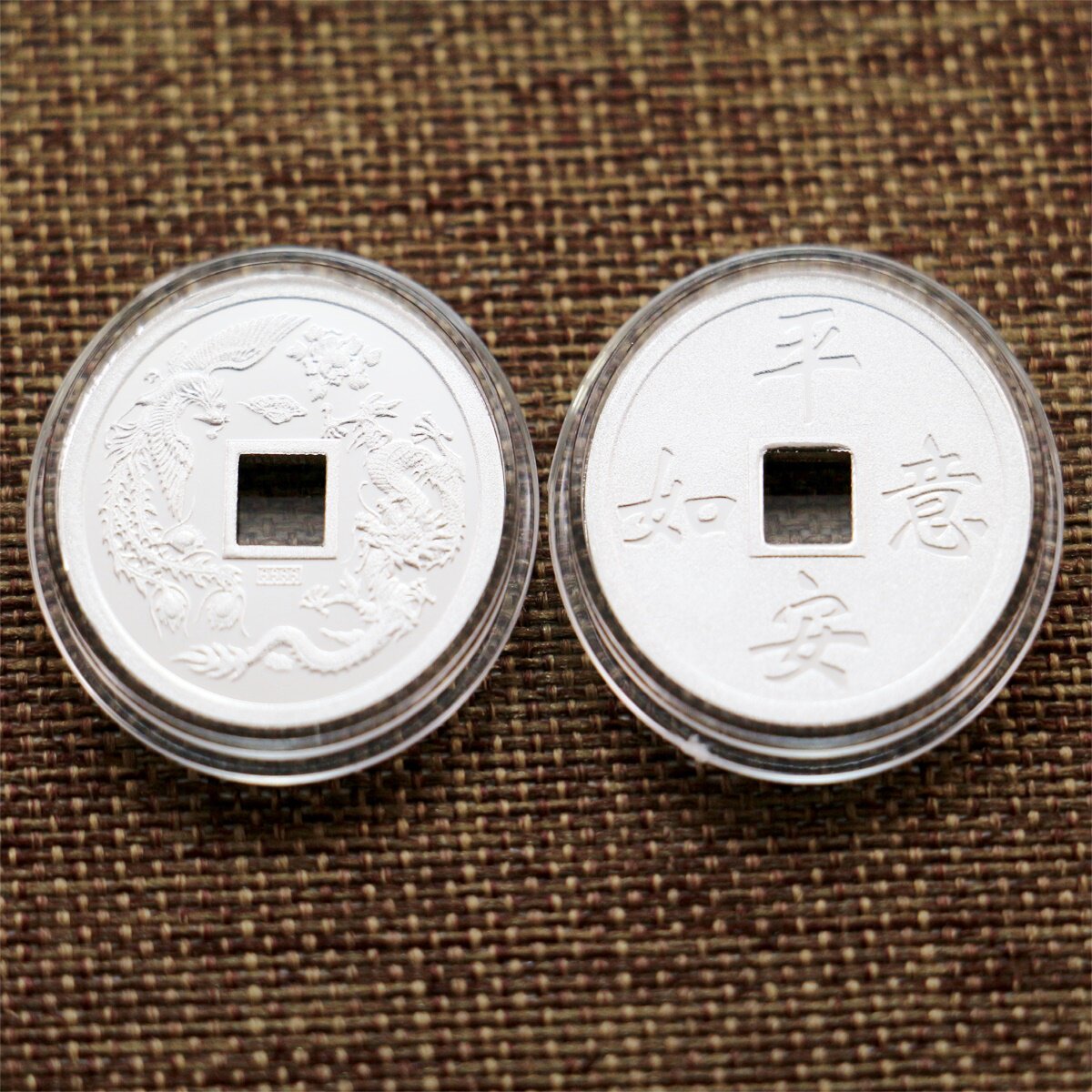 S999 foot silver dumpling money 9999 Sterling silver Lunar New Year money Silver coin Copper coin red envelope gift