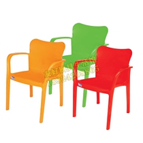 Thickened Backrest Plastic Chair Large Row Stall Dining Chair Adults Outdoor Beach Casual Chair Subseniors Armrests Leaning Chair