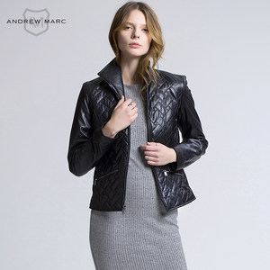 多款 Andrew Marc 安德鲁·马克 女式皮夹克下单5折 还可叠加天猫优惠券