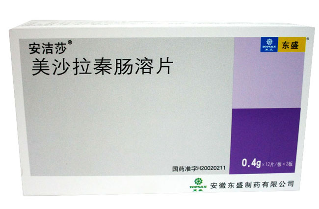 安洁莎 安洁莎 美沙拉秦肠溶片 0.4g*24片/盒