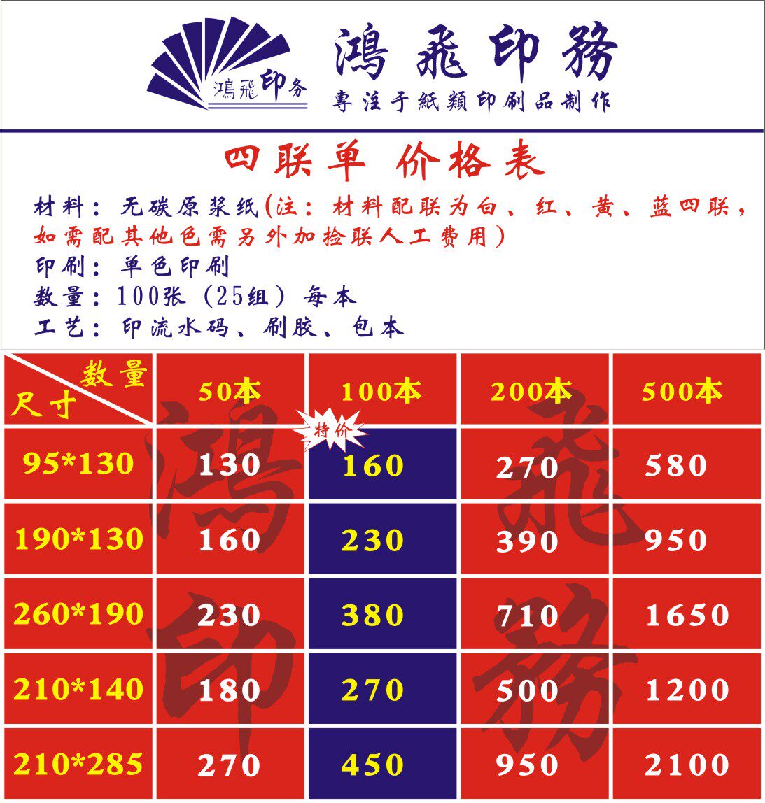 Carbonless copying custom-made delivery list sales list in-out warehouse joint single two-joint three-joint four-joint receipt printing