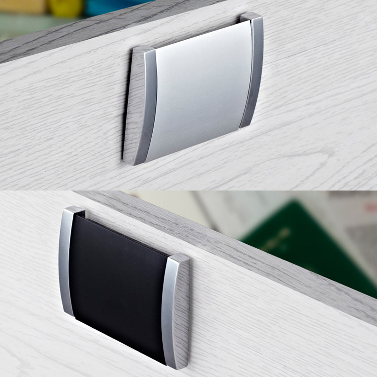 Wardrobe drawer small handle integral cabinet door wine cabinet shoe cabinet furniture handle aluminum alloy hidden handle invisible door handle