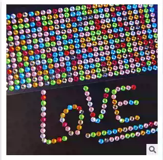 DIY Album Decorative Color Diamond Sticker 168 6mm Diamond Sticker Acrylic Crystal Color Diamond