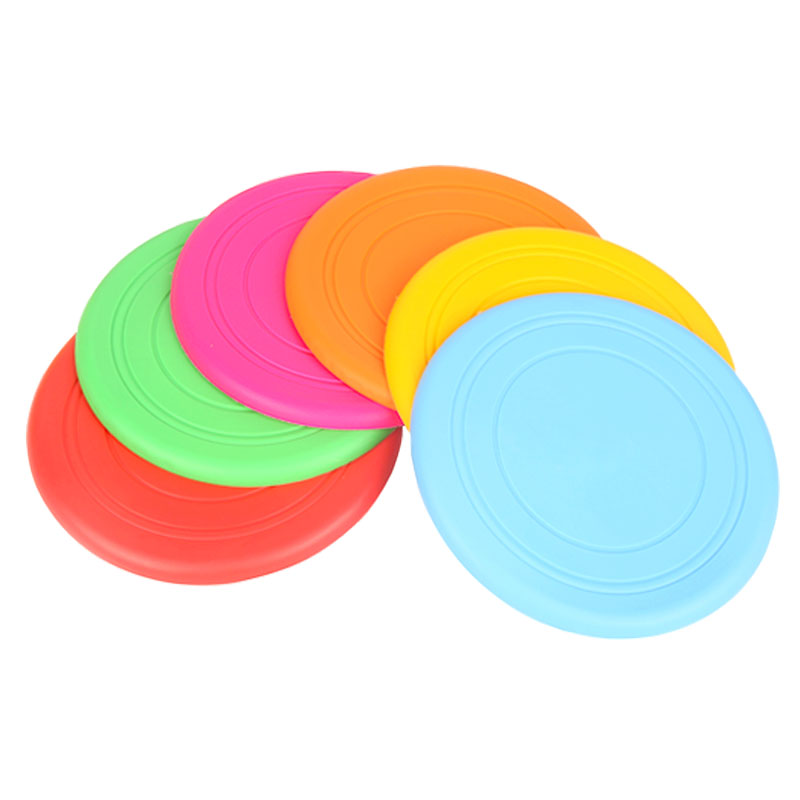 Small Dogs Pet Silicone Fly Disc Disc Children Soft Flying Saucer Kindergarten Kid Parenting Interactive Outdoor Sports Toys