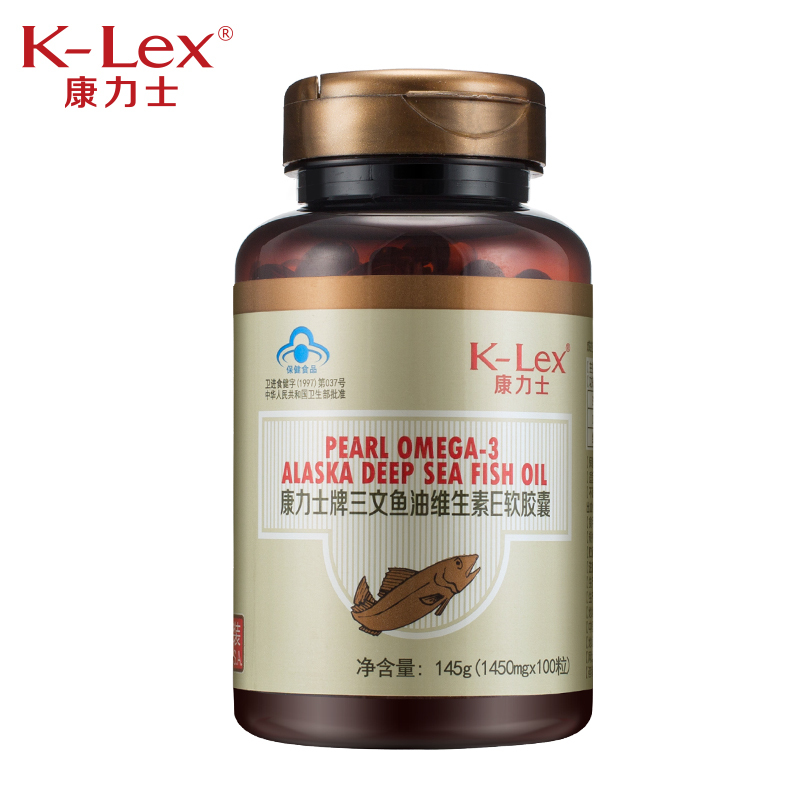 康力士牌三文鱼油维生素E软胶囊 1450mg/粒*100粒
