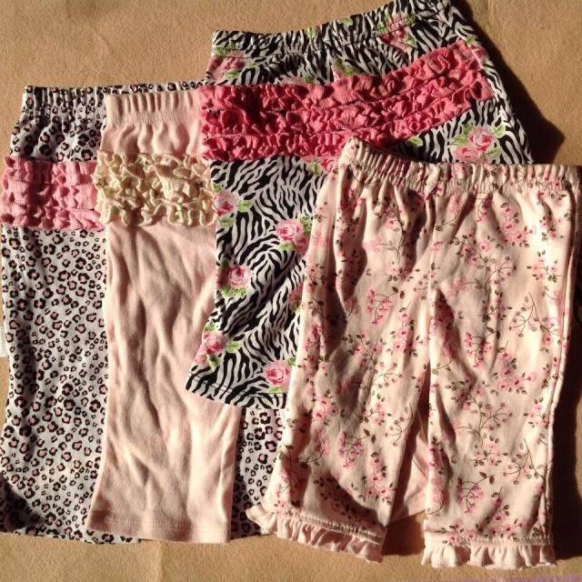 Out Pure Cotton Baby Home Pants Girl Inside Hitch Pants Big PP Pants Original single 4 Bar