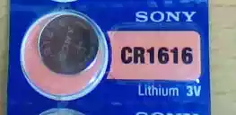 Sony sony 1616 cr1616 button battery Car remote control battery
