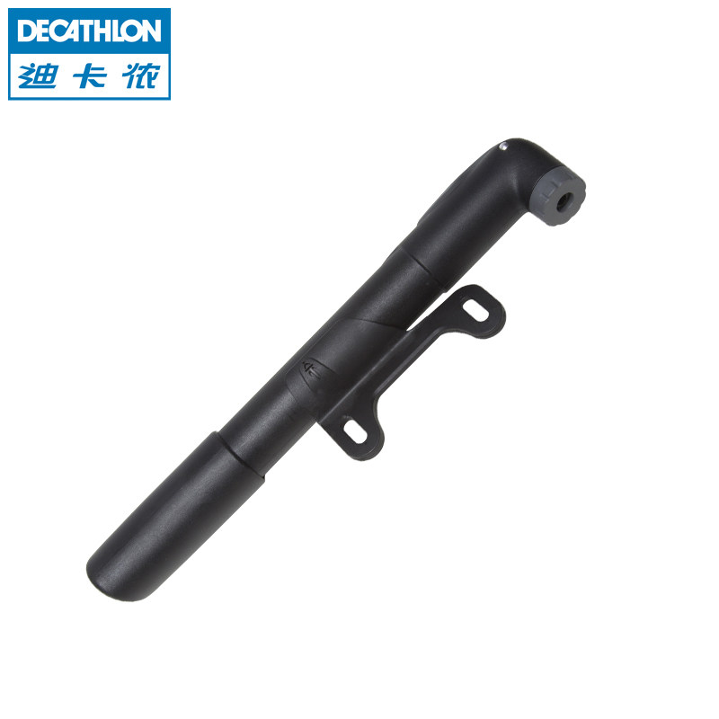 迪卡侬 自行车迷你便携式打气筒 法美单嘴 带固定架 A BTWIN