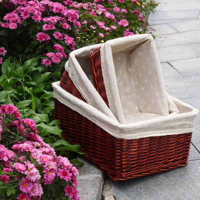 Storage baskets, rattan baskets, bamboo baskets, willow weaving storage baskets, storage boxes, storage baskets, dirty clothes baskets, boxes, free shipping