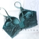 Sexy Lace Palm In Dày ngực nhỏ Tập hợp điều chỉnh Không có vòng thép liền mạch Red Bra Bộ đồ lót