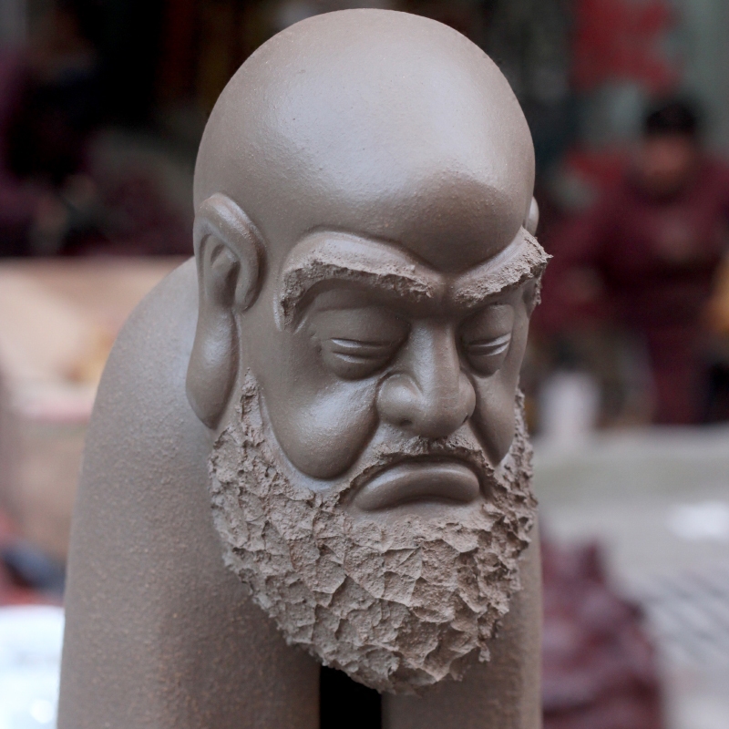 Dharma its furnishing articles large figure of Buddha of feng shui town house to mesa zen accessories frosted violet arenaceous furnishing articles