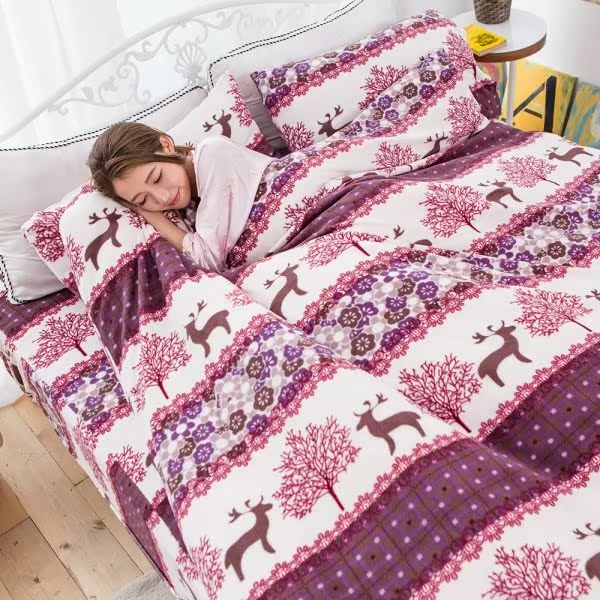 Missya 单人三件式摇粒绒被套床包组台湾官网直邮进口