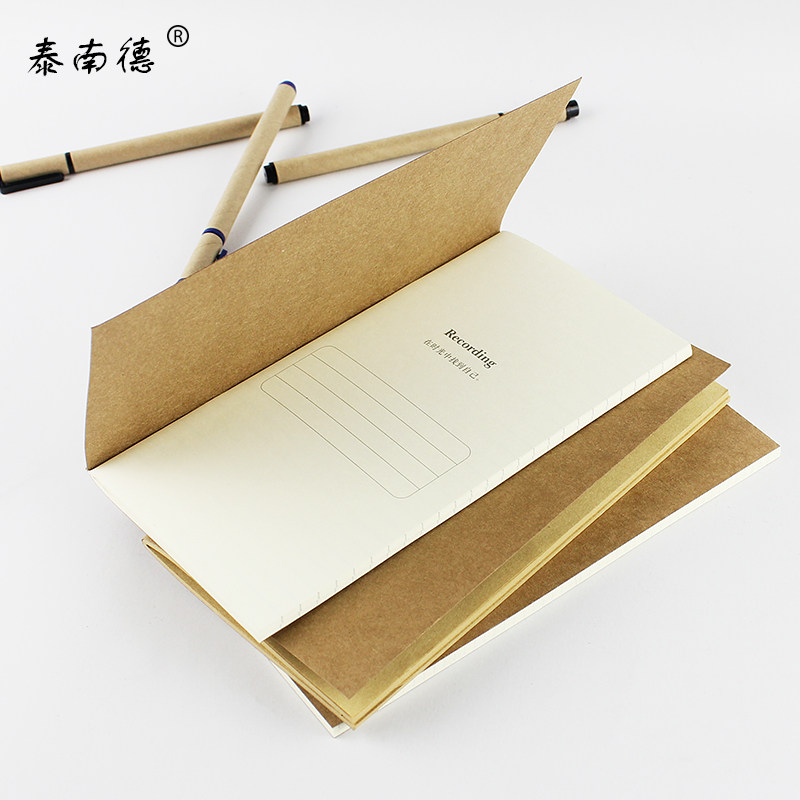 TN Travel Ledger Inner core A6 blank kraft paper with a diary square replacement core of the core