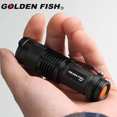 Pen mini-scaling zoom strong light charging flashlight CREE XPE R2 LED Reflective King SK68