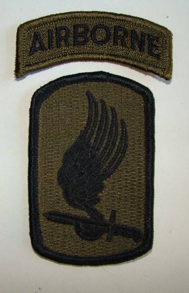 Embroidered badge armband US 173rd Airborne Brigade badge windbreaker jacket with badge back adhesive badge