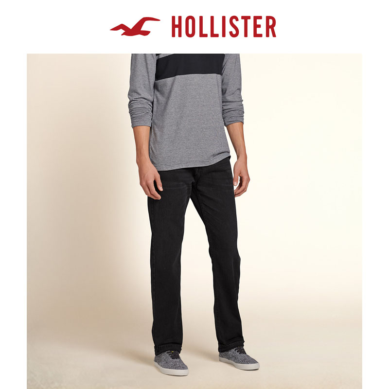 Hollister Slim Straight 牛仔裤 男 84533