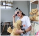 2018 bướm không viền kính mát bầu không khí thanh lịch cắt mảnh tuyệt đẹp hộp lớn kính râm gradient trà thời trang kính
