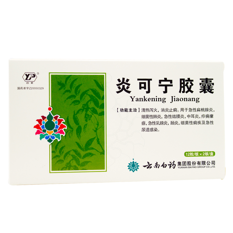 云丰 炎可宁胶囊 0.3g*24粒/盒