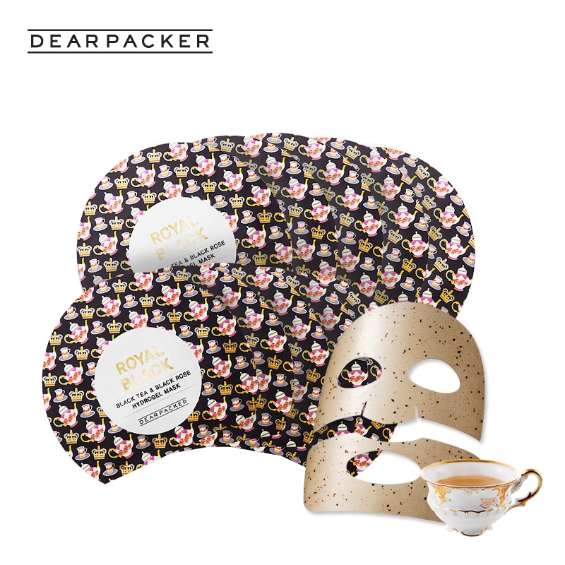 韩国LG直邮 DEARPACKER 红茶&黑玫瑰凝胶面膜 10张