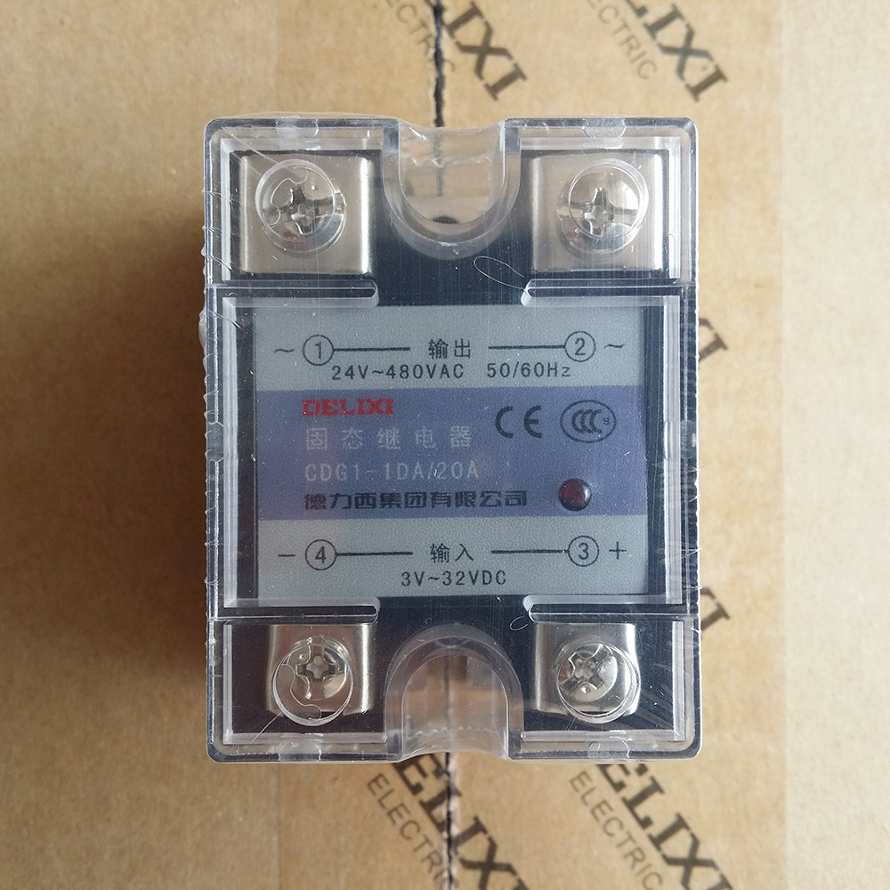 Deresi DA20A small solid state relay dc24v DC control AC 220v ssr solid state relay