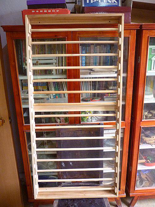 (Wooden Fang) Flower shop Gift Shop dedicated_Assembly-type super large packaging paper roll stent(15)