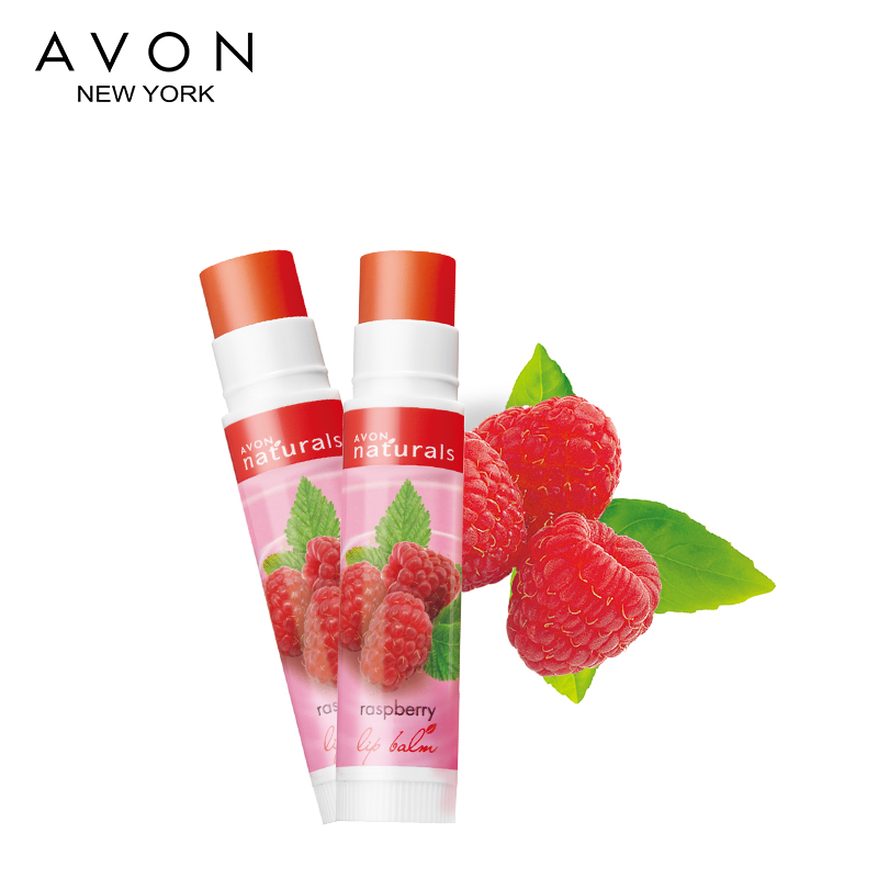 Avon/雅芳专柜正品 植物护理系列莓红淡彩润唇膏 双支装护唇包邮