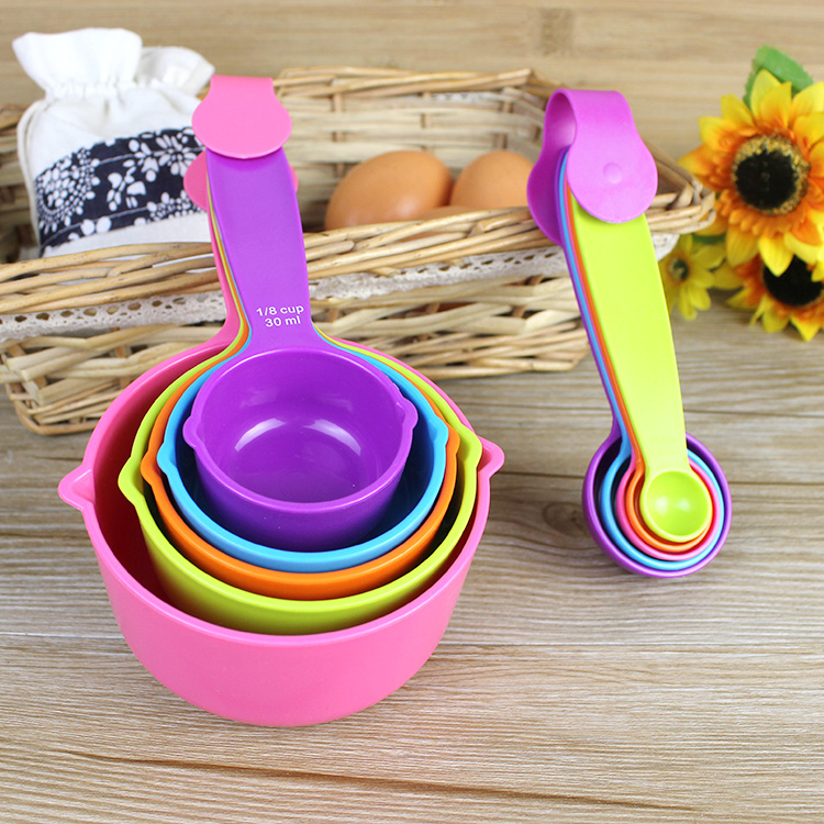 Plastic quantity spoon measuring cup suit size Number of flour spoonful spoon Number of salt spoon Spoon Kitchen Baking Tools