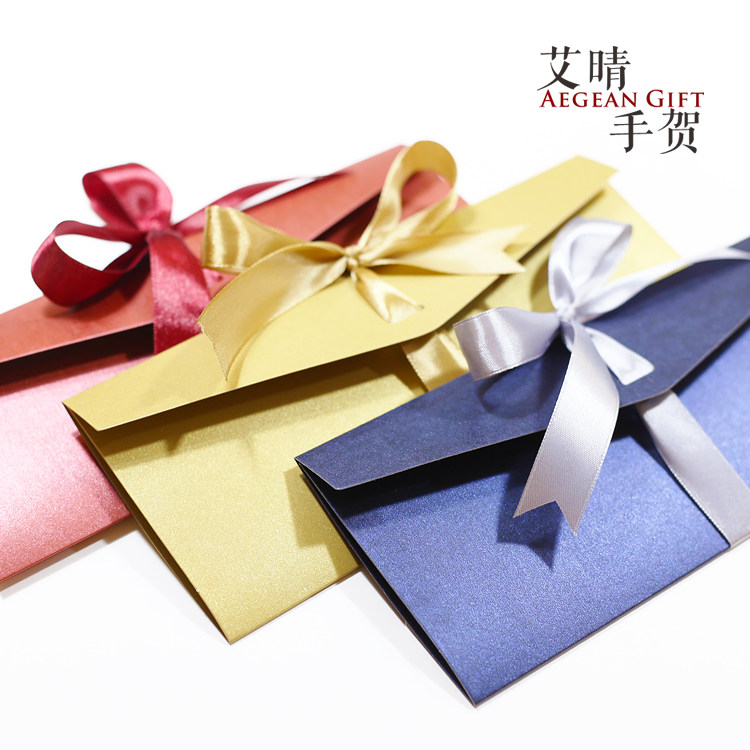 Exquisite elegant atmosphere Birthday cards Wedding invitations Bronzing printing custom corporate invitations gifts for men and women