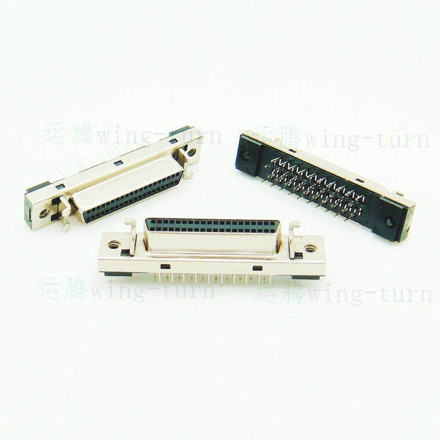 Totem MDD40FL-180 SCSI HPDB40 mother straight foot 40pin straight insert mother head PCB board card small black clip