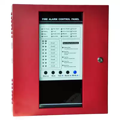Red version of traditional 8-loop multi-wire fire alarm controller with any 2-wire smoke temperature