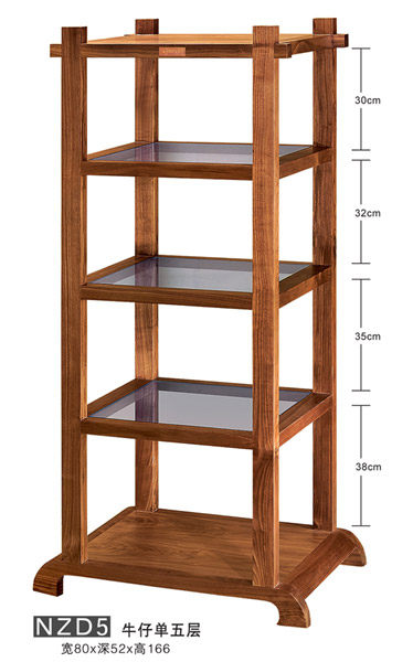 Jazz Rack Solid Wood Sound Furniture Furniture Denim Single Five Floors NZD5 Speaker Cabinet Power Amplifier Equipment Rack Hifi equipment