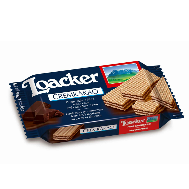 【天猫超市】奥地利进口Loacker莱家威化巧克力味45g/包