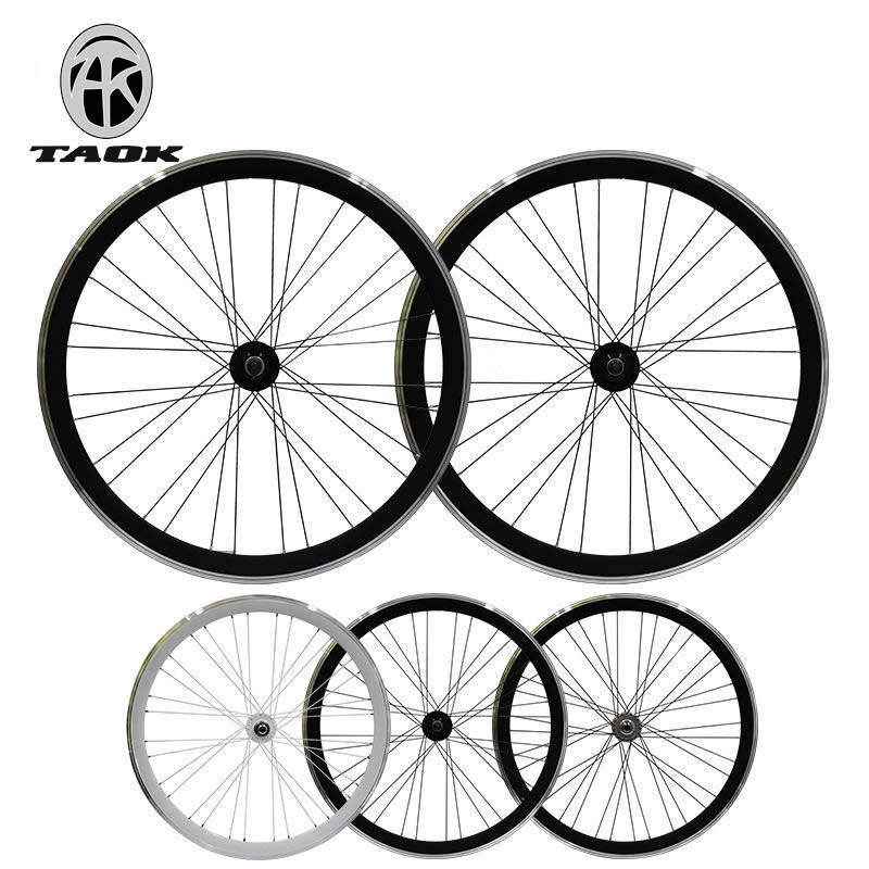 TAOK 700C Dead Fly Wheel Group Bike 40mm Front and Rear Wheel V Brake Reverse Ride Reverse Brake Live FlyWheel Hub
