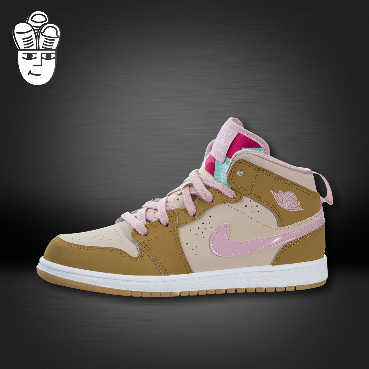 Jordan 1 Mid WB GP  AJ儿童鞋 AJ1罗拉兔限定版 运动休闲鞋