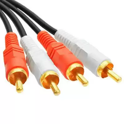 Two pairs of two audio cable four head Lotus line 4RCA Speaker Cable 1 5 3 5 10 20 m