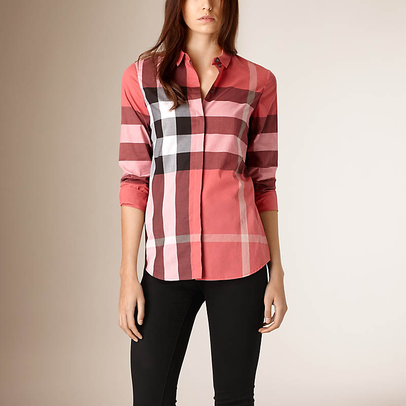 BURBERRY/博柏利格纹棉质衬衫 40129461