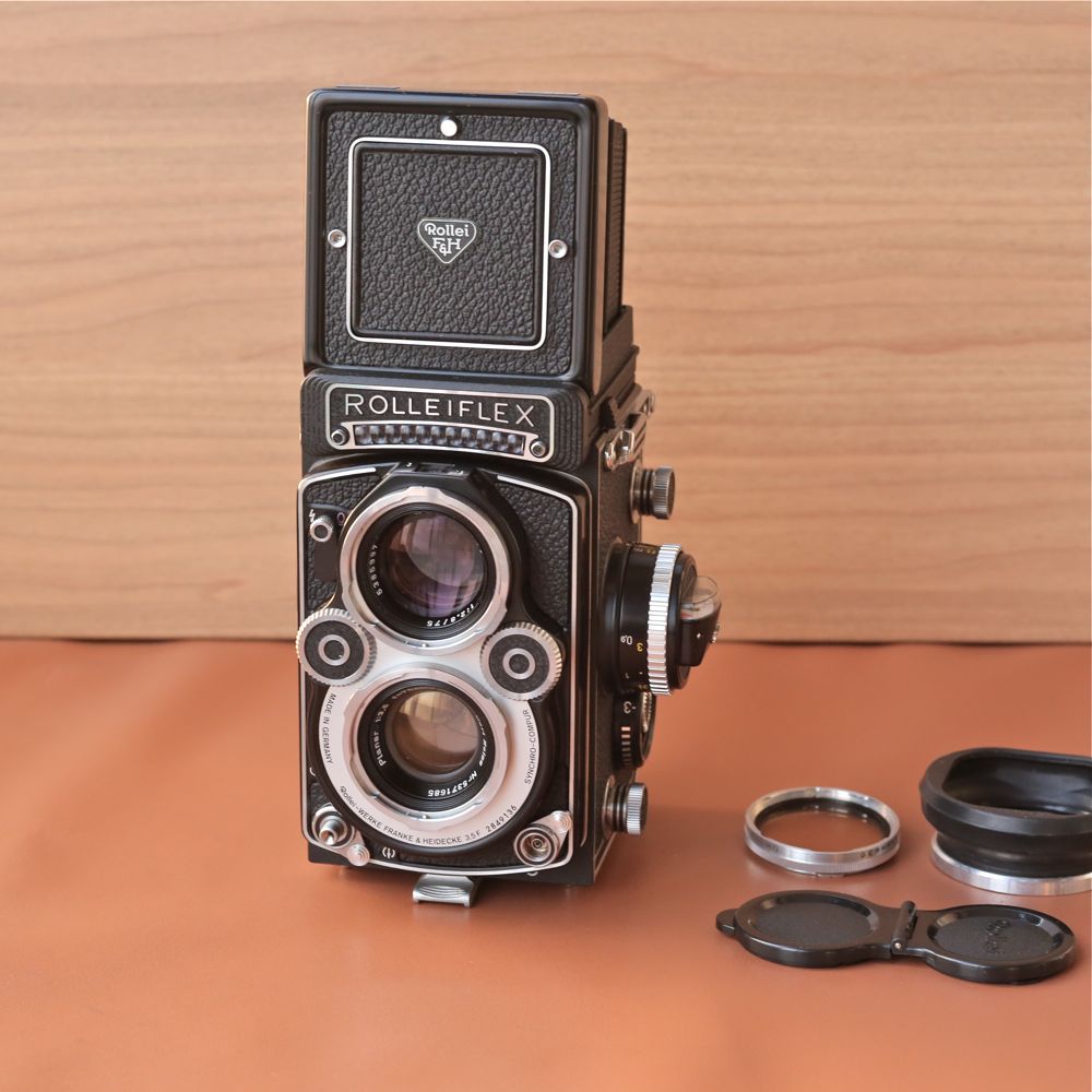 (full set of US products) Rolleiflex 3 5F Planar white face