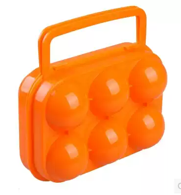 Outdoor egg box equipped with picnic portable plastic 6 grid egg box picnic box portable egg tray