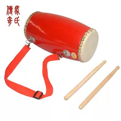Ma's Legend 12cm children's waist drum head layer buffalo skin waist drum Dance drum doll Yangge dance waist drum