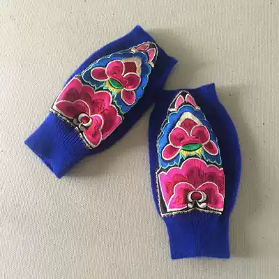 Cloud decoration totem original design gloves Ethnic style cashmere machine embroidery embroidery personality warm gloves wrist wrist protection