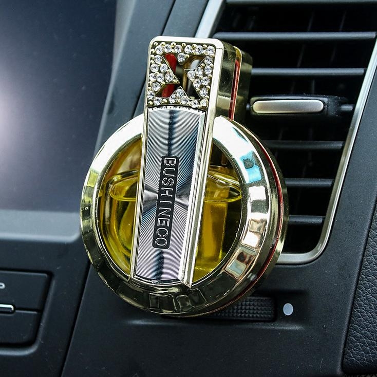 Car Baixiang Island Air Conditioning Air Outlet Fragrance Clip Card Holder Creative High-end Decorative Diamond Supplement