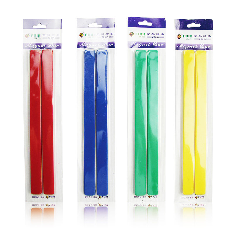 Funi CT-920 plastic magnet bar 20cm Office teaching color magnet magnet strip magnet magnet magnet buckle