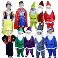 Trang phục trẻ em Trang phục Giáng sinh Bảy chú lùn Trang phục biểu diễn Giáng sinh phù hợp với quần áo trẻ em Santa Claus quần áo bé gái múa ba lê