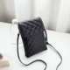 Túi Messenger mới Túi nhỏ Mini Coin Purse Lingge Màn hình lớn Túi điện thoại Túi nữ Mini Điện thoại di động