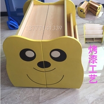 Kindergarten Cartoon Bookcase Children Fire Protection Boards Bookshelves Shelves Combo Racks Toys storage Book News Cabinet