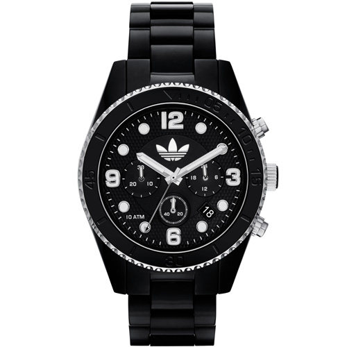 台湾官网直邮进口adidas Originals Brisbane 层次三环计时玻丽腕