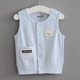 Áo vest bé gái 0-1 tuổi nam và nữ một lớp vest nhỏ vai mùa xuân và mùa thu cotton mặc áo ấm quần áo trẻ sơ sinh Áo ghi lê