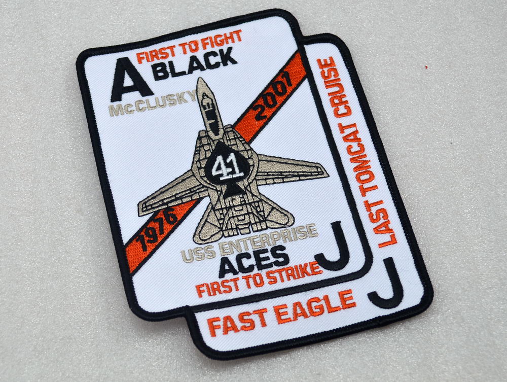 VF-41 Black Aces Squadron F-14 male cat TOMCAT Retired Memorial Badge