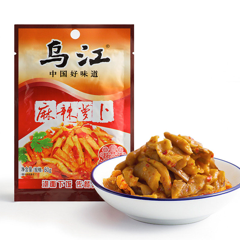 【天猫超市】乌江麻辣萝卜60g 爽口下饭菜 特产小吃 休闲食品